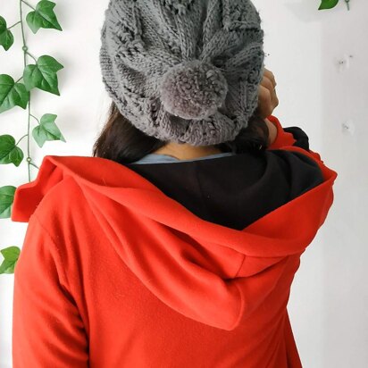 Star Crown Beret Hat - knitting pattern