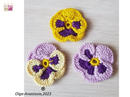 Pansies crochet