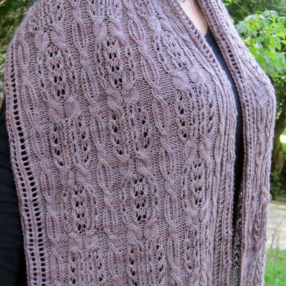 Asahi Cable Lace Shawl