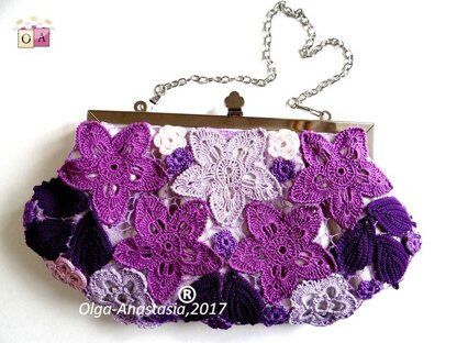 Lilac lace bag