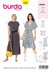 Burda Style Misses' Dress with Button Fastening â€“ Stand Collar â€“ Frills B6240 - Paper Pattern, Size 8-18