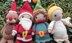 Christmas crochet dolls angel elf rudolph santa claus