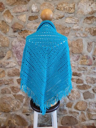 Lacy Center Triangle Shawl