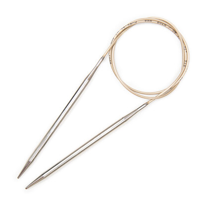 Addi Circular Needles with Brass Tips and Gold Cords - 80cm