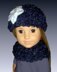Matching Girl and Doll Beanie and Neck Warmer. 18 inch doll, children. PDF, 402