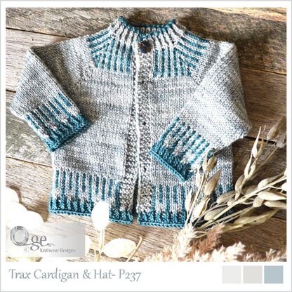 Trax Cardigan & Hat- P237