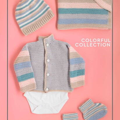 Colorful Collection - Crochet Pattern For Babies in Paintbox Yarns Baby DK by Paintbox Yarns