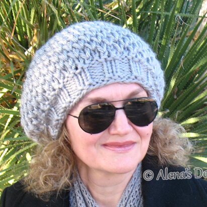 Honeycomb Slouchy Hat