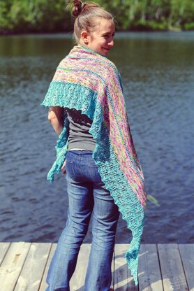 Cupcake Crescent Shawl