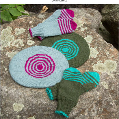 Springhill Hats and Mittens in Classic Elite Yarns Color by Kristin - Downloadable PDF