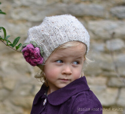 Little Petal slouchy in Debbie Bliss Donegal Luxury Tweed Aran