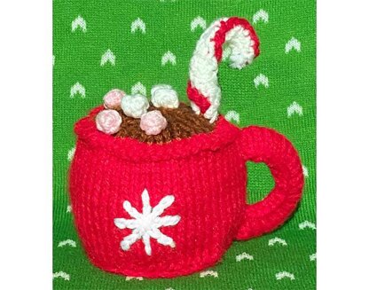 Christmas Hot Chocolate Mug orange cover /9cm toy