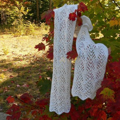 Frost on The Trees Lace Scarf