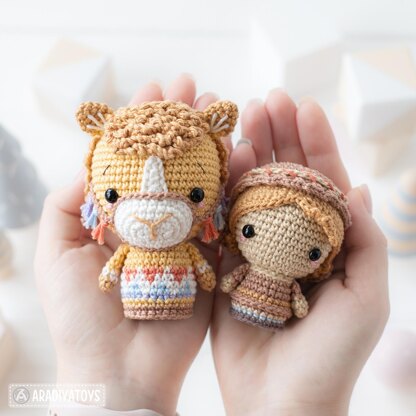 Nativity Set Crochet Pattern Shepherd Camel Angel Ox Calf Bull Christmas Mini Amigurumi Animal Patterns Nativity Scene by AradiyaToys (Olka Novytska)