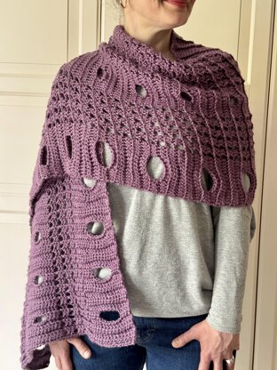 Easy Prayer Shawl Comfort Shawl Circles of Solace Wrap Shawl