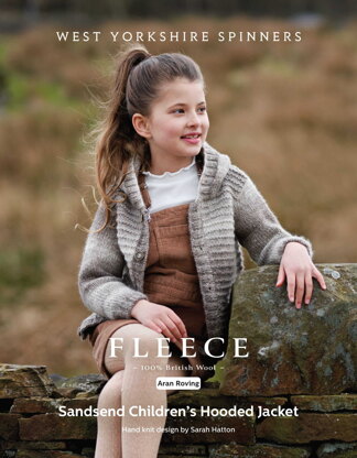 Sandsend Children's  Hooded Jacket in West Yorkshire Spinners Bluefaced Leicester Roving - DBP0173 - Downloadable PDF