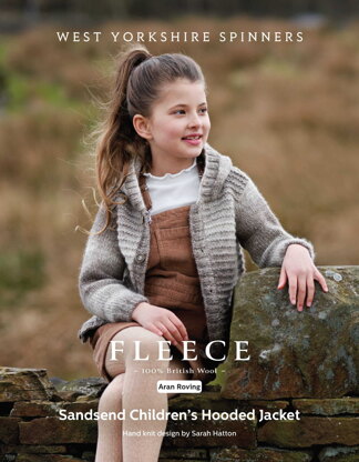 Sandsend Children's  Hooded Jacket in West Yorkshire Spinners Bluefaced Leicester Roving - DBP0173 - Downloadable PDF 