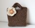 Girls crochet flower bag purse