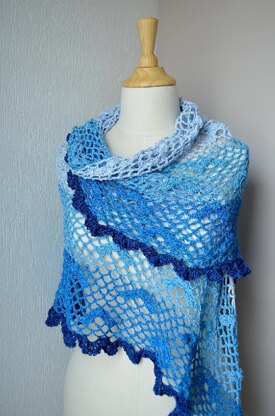 Birds in the Sky Shawl