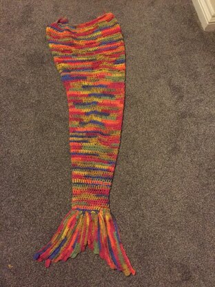 1st attempt at mermaid blanket