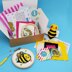 The Make Arcade Bumblebee Kit Bundle - 3in Cross Stitch, 8cm x 5cm Felt Project