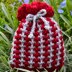 Textured Tweed Lavender Bag Knitting Pattern - Free Knitting Pattern.