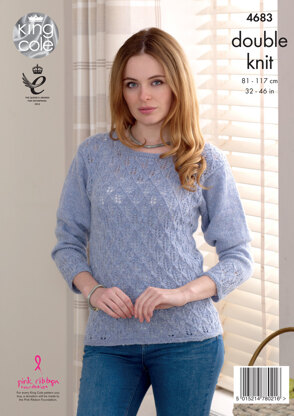 Sweaters in King Cole Panache DK - 4683 - Leaflet