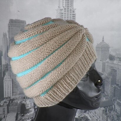 Stripe Beehive Turban Hat