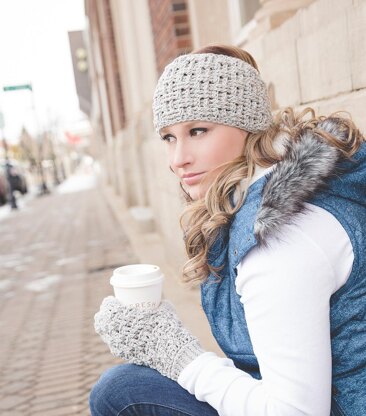 Texture Weave Mittens or Fingerless Gloves