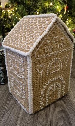 CROCHET PATTERN ONLY Gingerbread House Christmas Amigurumi