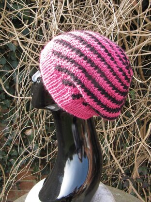 Stripey Swirl Slouch Hat