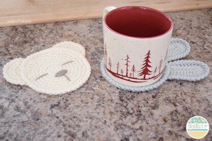 The Sleepy Bunny and Bear Coasters