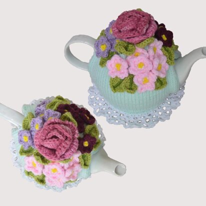 Violets & a Rose Tea Cosy