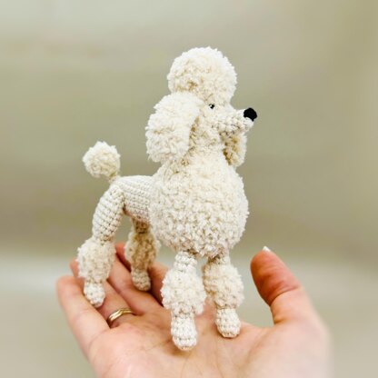 Crochet poodle pattern, amigurumi poodle, crochet dog