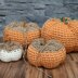 Knit Look Rustic Pumpkin