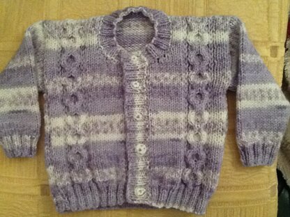 Round neck cardigan