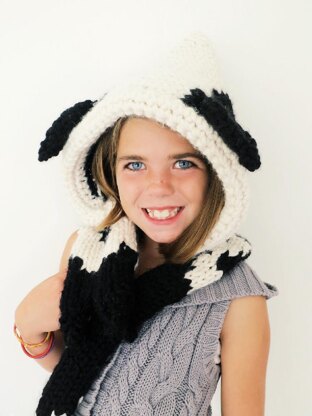 Caldwell the Cow Hooded Scarf