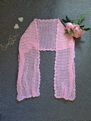 Crochet Edwardian Rose Wrap Pattern