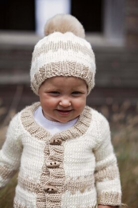 Little Timothy's Hat and Cardigan Set