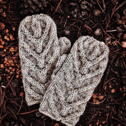 The Woodsy Mitts - knitting pattern