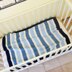 Navy Stripes Baby Blanket