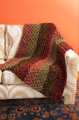 Bells Lake Afghan in Lion Brand Wool-Ease Thick & Quick - 90323AD