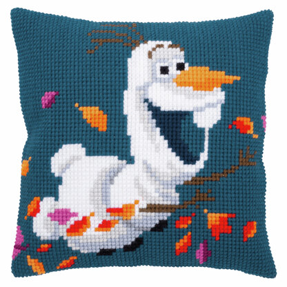 Vervaco Disney Frozen 2: Olaf Cushion Cross Stitch Kit - 40 x 40cm