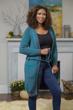 Women's Calm Cardigan in Universal Yarn Fibra Natura Dona - Downloadable PDF