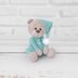 Plush bear in sleepwear