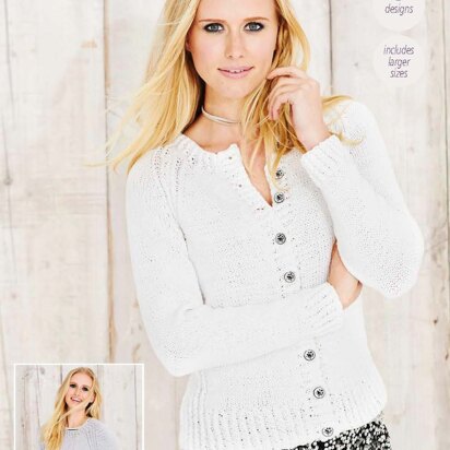 Sweater and Cardigan in Stylecraft Jeanie - 9493 - Downloadable PDF