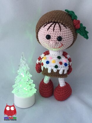 172 Doll in a Christmas Muffin outfit