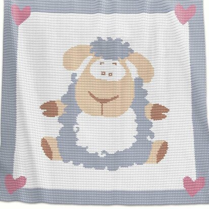 Crochet Baby Blanket - Sheep