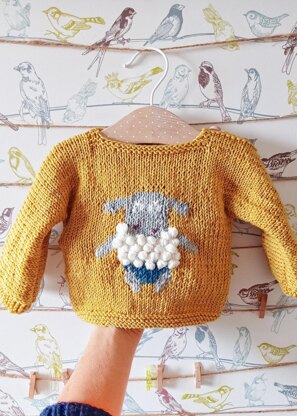 Sheep baby sweater