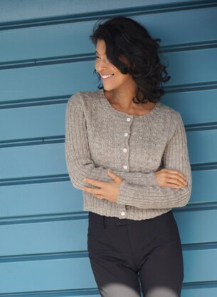 Gullwing Cropped Cardigan in Cascade Yarns Eco+ Hemp - DK647 - Downloadable PDF